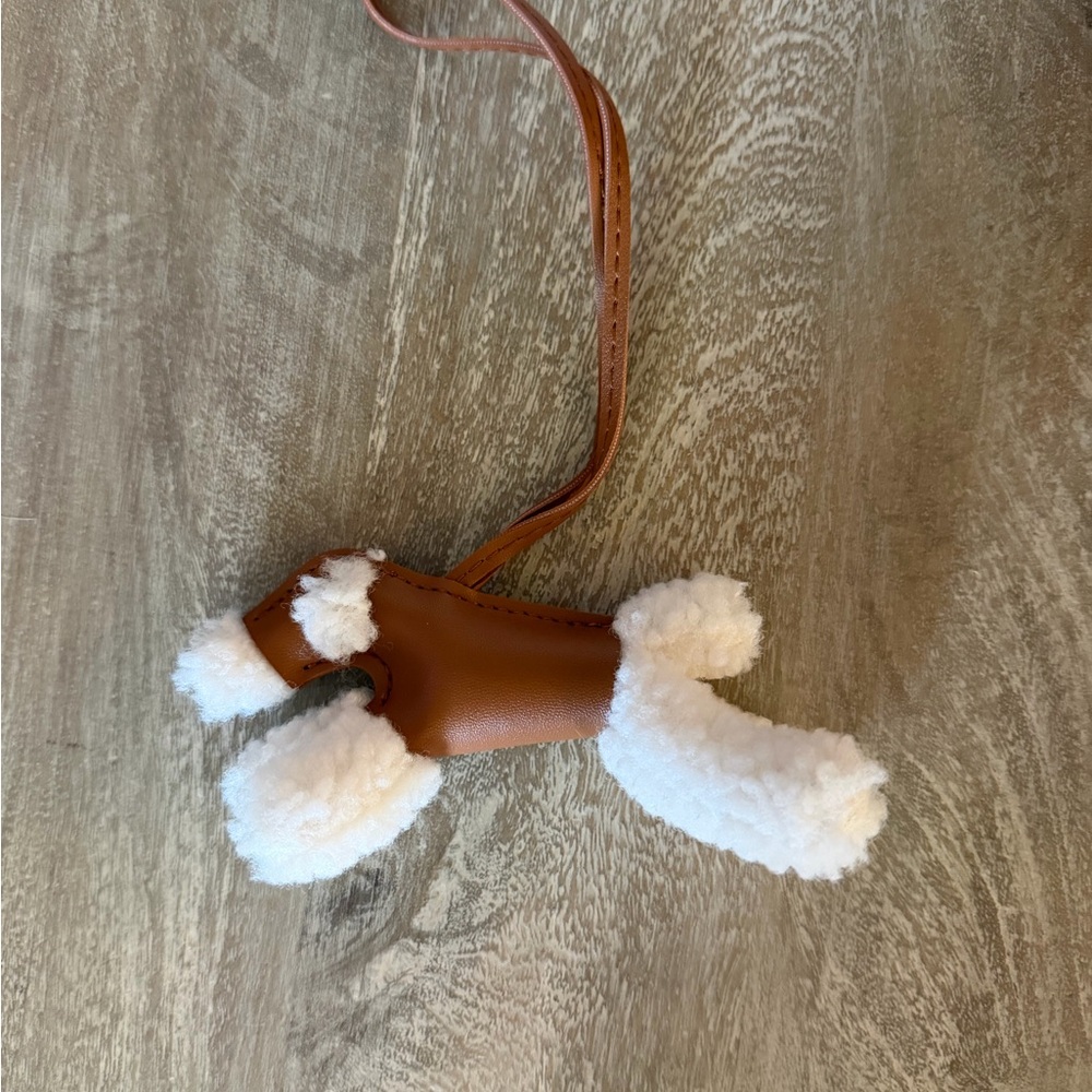 IYKYK - Inspired racing dog, real leather bag charm!